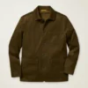 Jacke aus italienischer Baumwolle in Wildlederoptik Jacke aus italienischer Baumwolle in Wildlederoptik