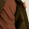 Jacke aus italienischer Baumwolle in Wildlederoptik Jacke aus italienischer Baumwolle in Wildlederoptik