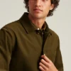 Jacke aus italienischer Baumwolle in Wildlederoptik Jacke aus italienischer Baumwolle in Wildlederoptik