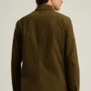 Jacke aus italienischer Baumwolle in Wildlederoptik Jacke aus italienischer Baumwolle in Wildlederoptik
