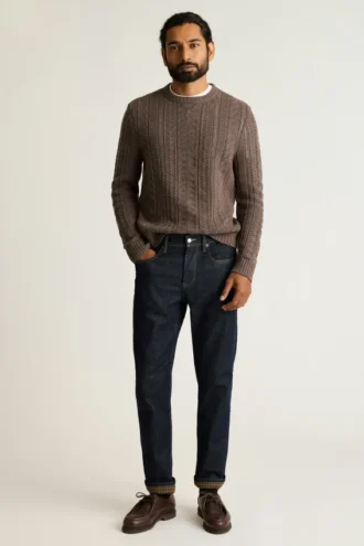 Jeans mit Flanellfutter