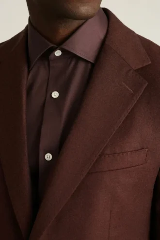 Jetsetter Blazer aus italienischer gebürsteter Wolle