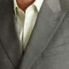 Jetsetter-Blazer aus italienischer Wolle mit Zweireiher-Schlitz Jetsetter-Blazer aus italienischer Wolle mit Zweireiher-Schlitz