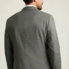 Jetsetter-Blazer aus italienischer Wolle mit Zweireiher-Schlitz Jetsetter-Blazer aus italienischer Wolle mit Zweireiher-Schlitz