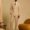Jetsetter Italienischer Flanell-Zweireiher Blazer Jetsetter Italienischer Flanell-Zweireiher Blazer