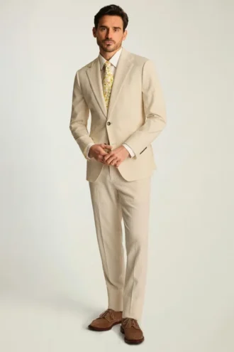 Jetsetter Italienischer Seersucker-Blazer