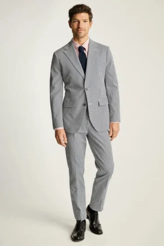 Jetsetter Italienischer Seersucker-Blazer