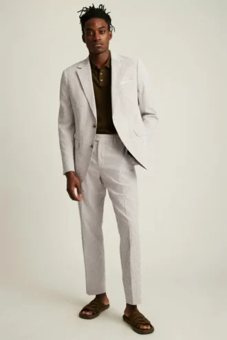 Jetsetter Italienischer Seersucker-Blazer