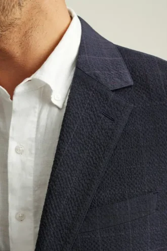 Jetsetter Italienischer Seersucker-Blazer