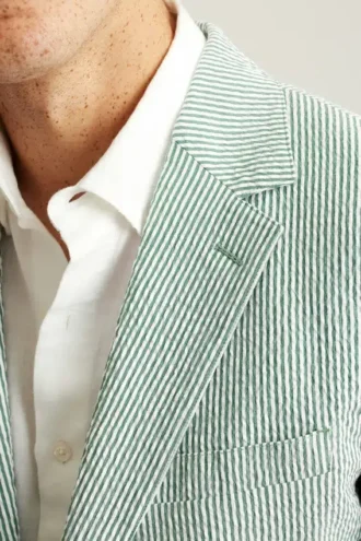 Jetsetter Italienischer Seersucker-Blazer