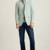 Jetsetter Italienischer Seersucker-Blazer Jetsetter Italienischer Seersucker-Blazer