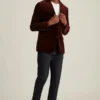 Jetsetter Italienischer Stretch-Samtblazer