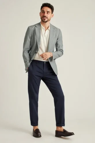Jetsetter Stretch-Blazer aus italienischer Wolle