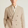 Jetsetter – Zweireihiger Blazer aus italienischem Leinen Jetsetter – Zweireihiger Blazer aus italienischem Leinen