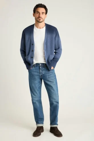 Kaschmir-Strickjacke für Herren von Bonobos | Dip-Dye-Strick aus Baumwollmischung