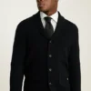 Kaschmir-Strickjacke mit Schalkragen Kaschmir-Strickjacke mit Schalkragen
