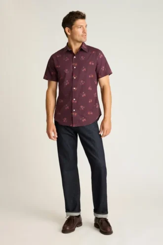 Knöpfen Sie Ihren Stil mit dem Bonobos Riviera Short Sleeve Shirt zu