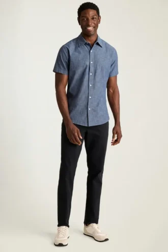 Knöpfen Sie Ihren Stil mit dem Bonobos Riviera Short Sleeve Shirt zu