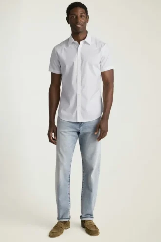 Knöpfen Sie Ihren Stil mit dem Bonobos Riviera Short Sleeve Shirt zu