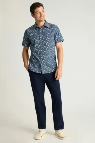 Knöpfen Sie Ihren Stil mit dem Bonobos Riviera Short Sleeve Shirt zu
