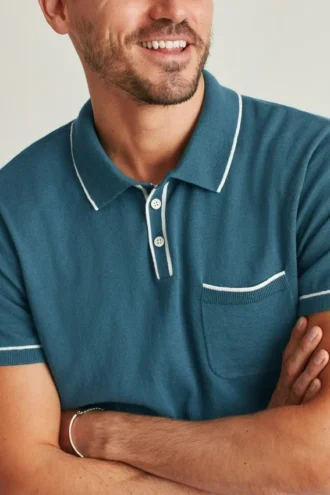 Kurzarm-Pullover-Polo