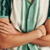 Kurzärmeliger Cabana-Cardigan Kurzärmeliger Cabana-Cardigan