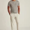 Kurzärmeliges Henley-Hemd aus Leinen Kurzärmeliges Henley-Hemd aus Leinen