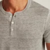 Kurzärmeliges Henley-Hemd aus Leinen Kurzärmeliges Henley-Hemd aus Leinen