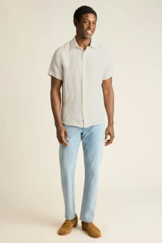 Kurzärmeliges Herrenhemd mit Knopfleiste von Bonobos | Edler Montauk-Stil