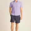 Kurzärmeliges Herrenhemd mit Knopfleiste von Bonobos | Edler Montauk-Stil Kurzärmeliges Herrenhemd mit Knopfleiste von Bonobos | Edler Montauk-Stil