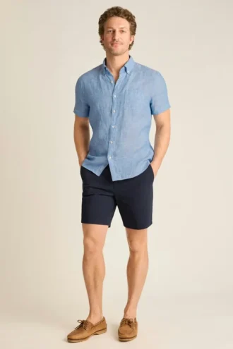 Kurzärmeliges Herrenhemd mit Knopfleiste von Bonobos | Edler Montauk-Stil