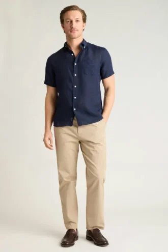 Kurzärmeliges Herrenhemd mit Knopfleiste von Bonobos | Edler Montauk-Stil