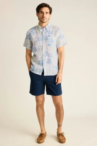 Kurzärmeliges Herrenhemd mit Knopfleiste von Bonobos | Edler Montauk-Stil