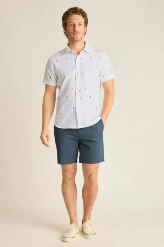 Kurzärmeliges Herrenhemd mit Knopfleiste von Bonobos | Edler Montauk-Stil