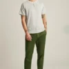 Kurzärmeliges Leinen-Henley Kurzärmeliges Leinen-Henley