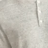 Kurzärmeliges Leinen-Henley Kurzärmeliges Leinen-Henley