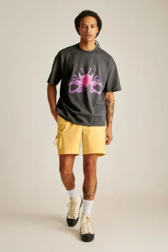 Kurzärmeliges, locker sitzendes T-Shirt mit Grafikprint „Fielder“