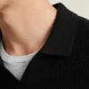 Langarm-Polo aus Baumwolle und Kaschmir Langarm-Polo aus Baumwolle und Kaschmir