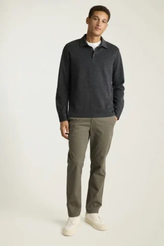 Langarm-Polo für Herren von Bonobos | Raffiniertes, luxuriöses Kleidungsstück zum Kombinieren