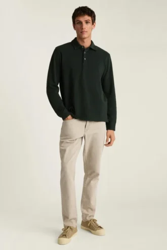 Langarm-Polo für Herren von Bonobos | Raffiniertes, luxuriöses Kleidungsstück zum Kombinieren