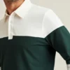 Langärmliges Stretch-Piqué-Polo Langärmliges Stretch-Piqué-Polo
