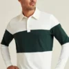 Langärmliges Stretch-Piqué-Polo Langärmliges Stretch-Piqué-Polo