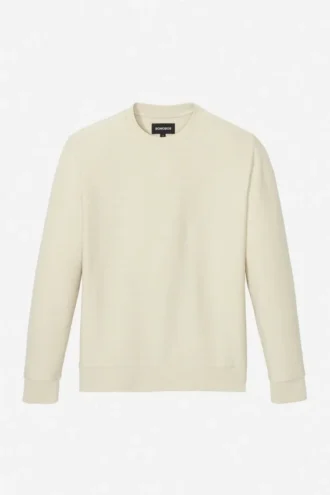 Leichter French-Terry-Pullover mit Rundhalsausschnitt