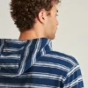 Leichter gestreifter Hoodie aus French Terry