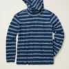 Leichter gestreifter Hoodie aus French Terry