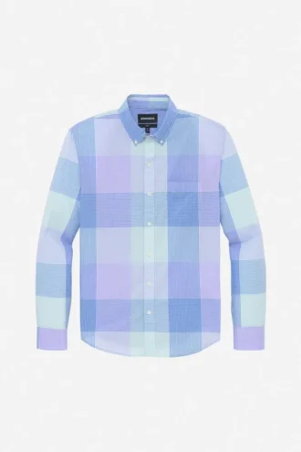 Leichtes Hemd mit Button-Down-Kragen