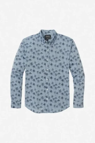 Leichtes Hemd mit Button-Down-Kragen