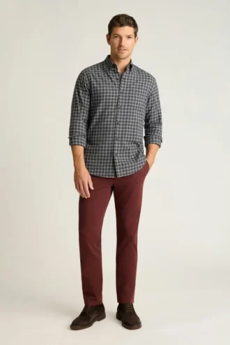 Leichtes Stretch-Flanell-Hemd