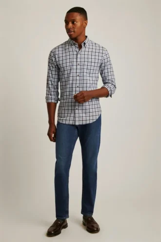 Leichtes Stretch-Flanell-Hemd