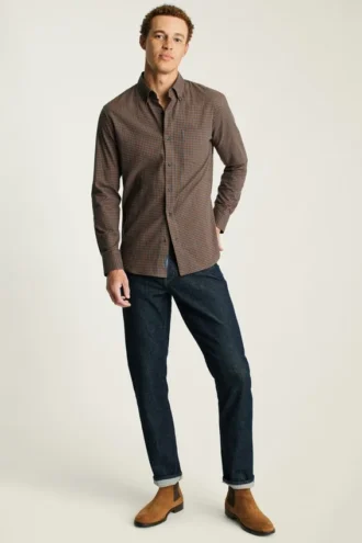 Leichtes Stretch-Flanell-Hemd